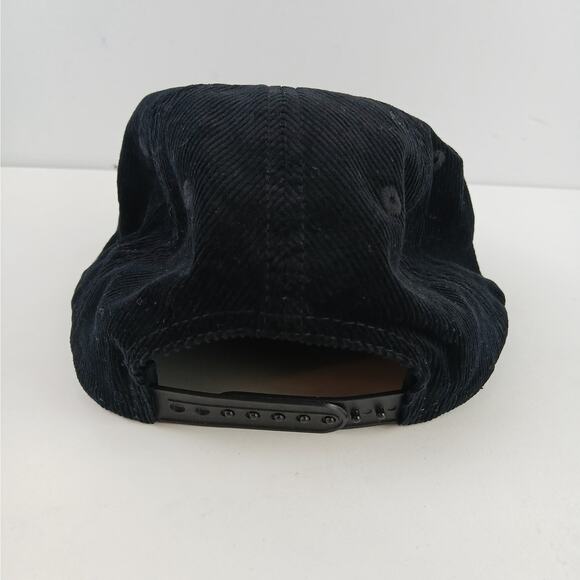 Chicago Bears Black Cotton Corduroy Baseball Cap Port Authority Brand NEW - Picture 2 of 3